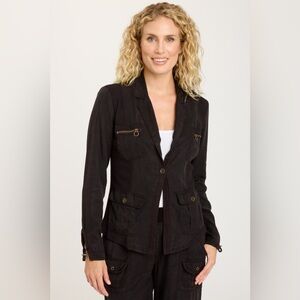 XCVI Tula Blazer Jacket Coat, Black